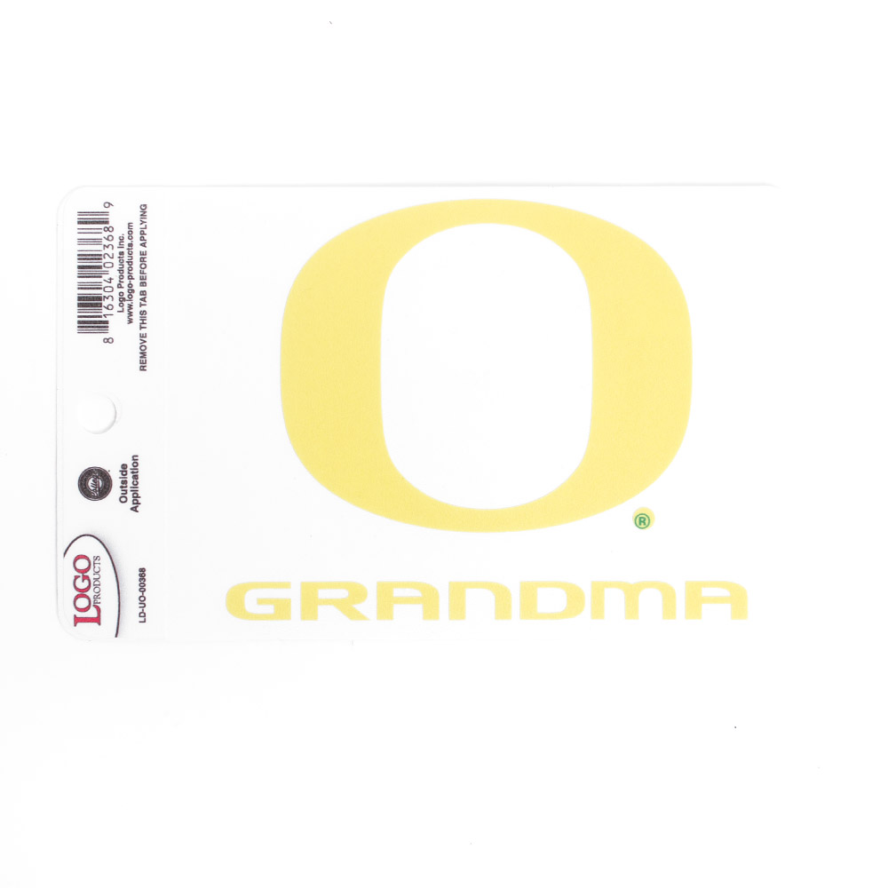 Logo Brand, Yellow, Decal - Outside Application, Home & Auto, 4", Vinyl, Outside application, Grandma, 765809